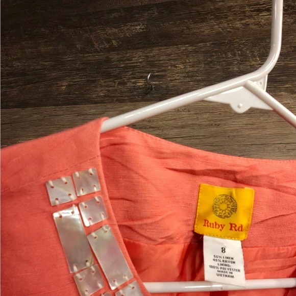 Ruby Rd. Coral Blazer Jacket with Decorative Collar - Picture 4 of 10